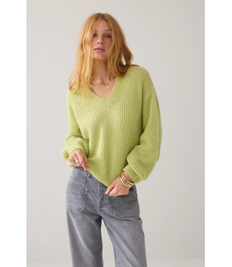 Summum Woman Sweater garment dye knit