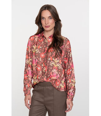 Geisha blouse flowers