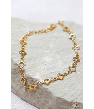 Label Kiki Clover row bracelet gold
