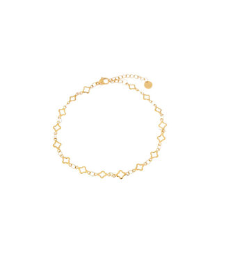 Label Kiki Clover row bracelet gold