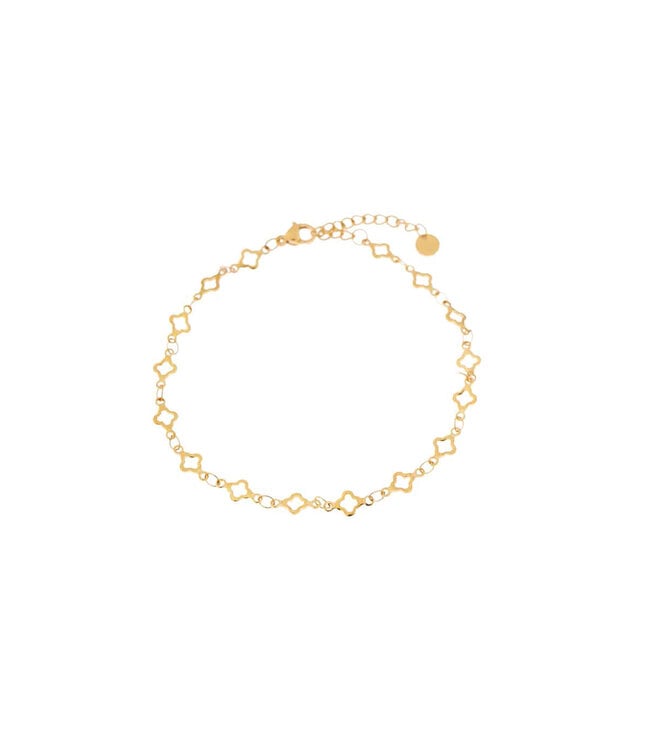 Label Kiki Clover row bracelet gold