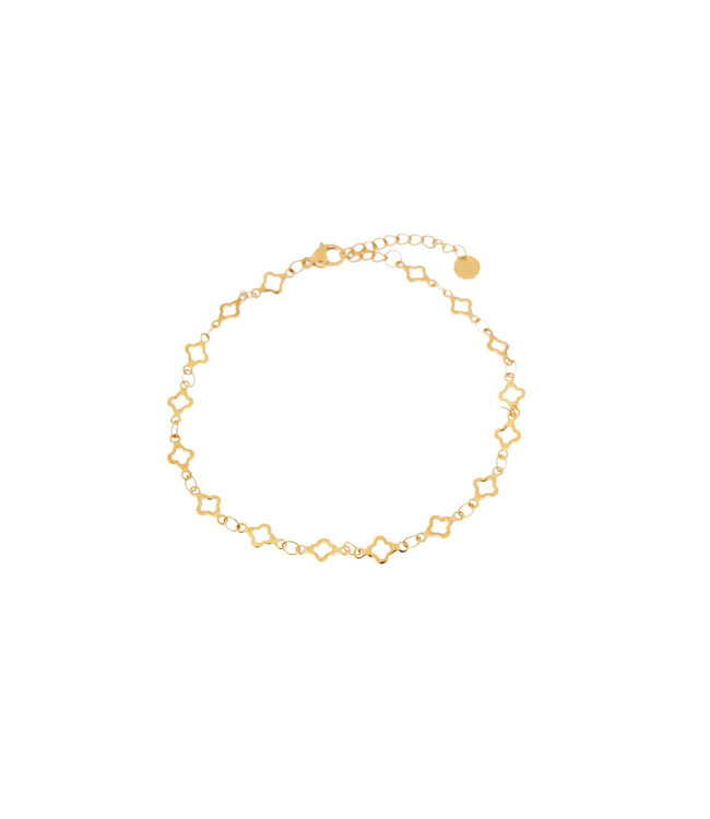 Label Kiki K.SA.313.1 Clover row bracelet gold