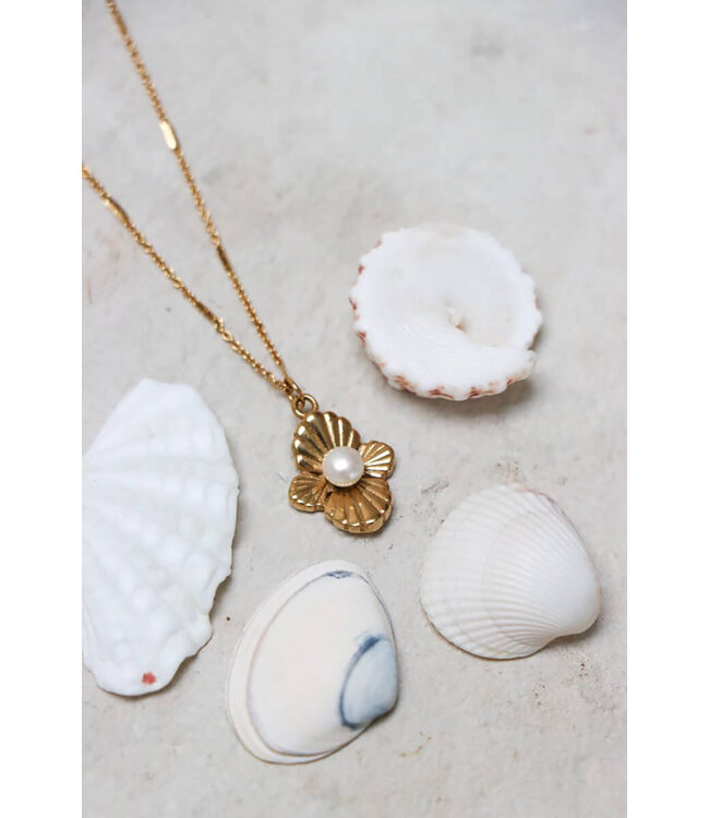 Label Kiki K.SK.152.1 Hidden pearl necklace gold