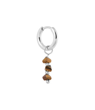Label Kiki Triple brown hoop