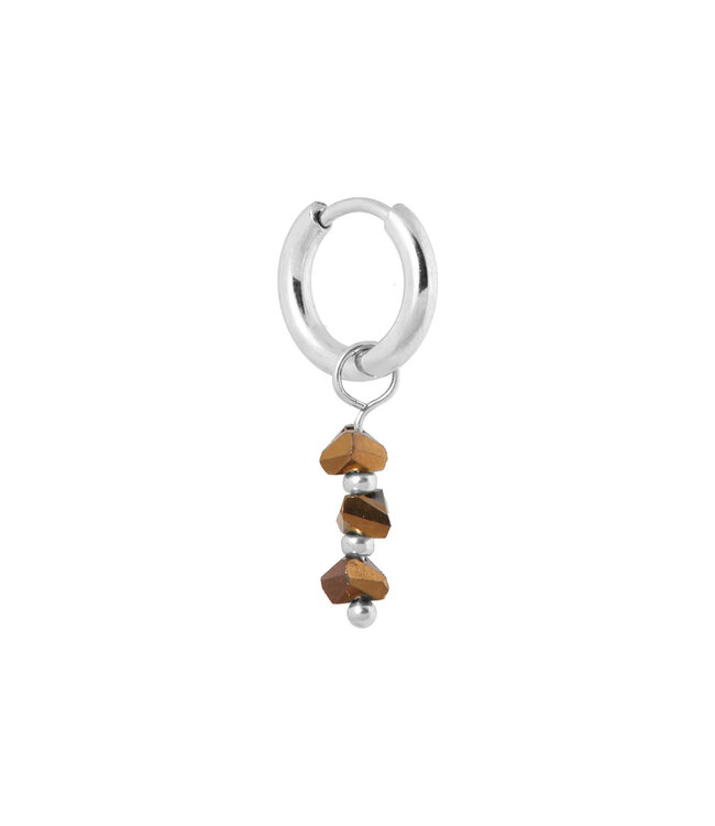 Label Kiki Triple brown hoop