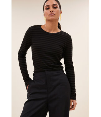 BY-BAR AMSTERDAM Longsleeve melange stripe