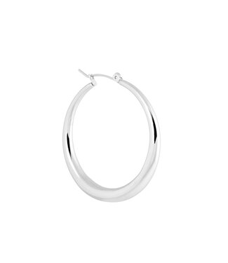 Label Kiki Silver cirkel hoop