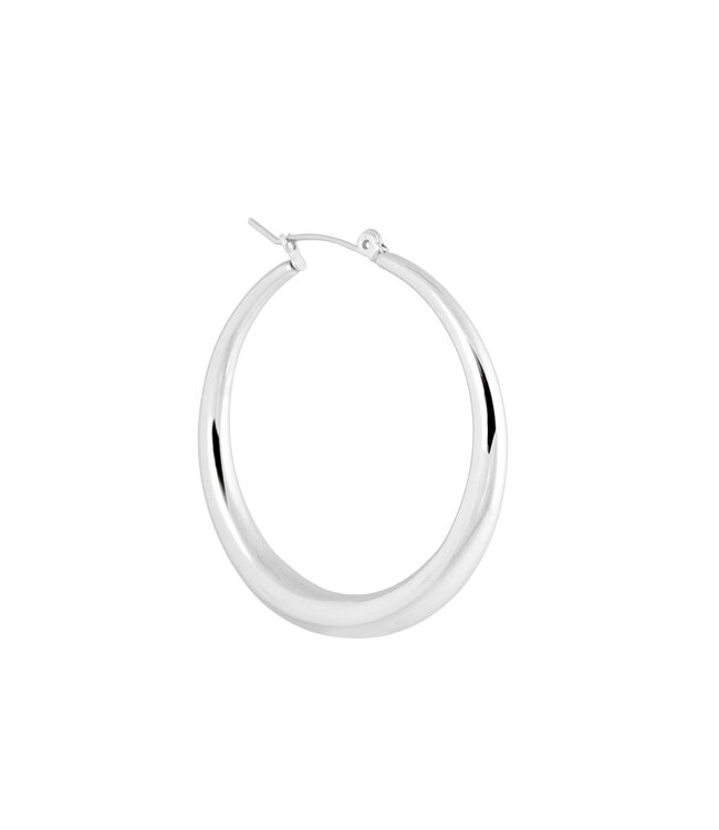 Label Kiki Silver cirkel hoop