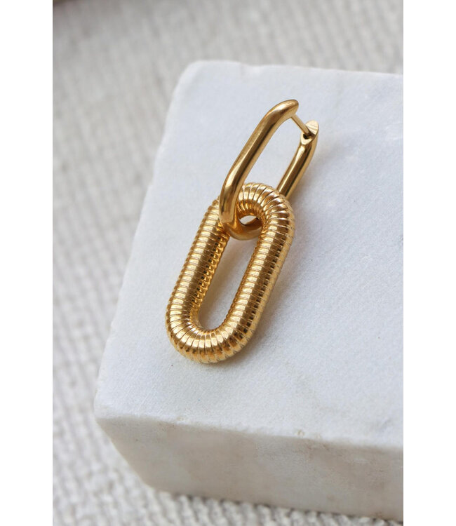 Label Kiki Oval stripe hoop