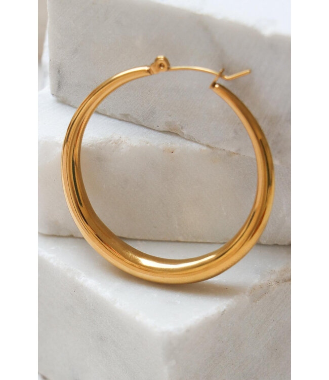 Label Kiki Golden cirkel hoop