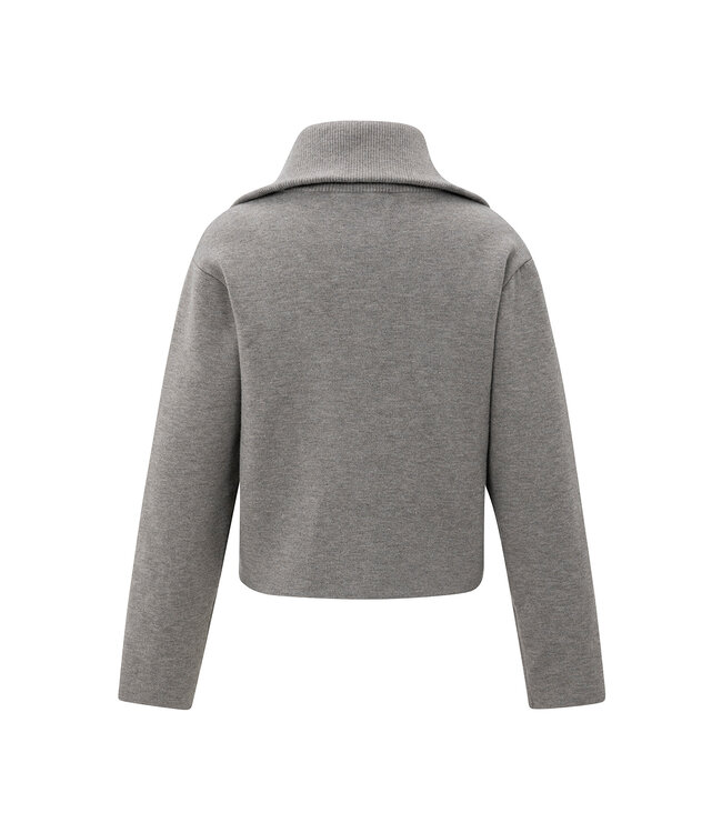 Yaya 01-010135-510 Vest met hoge hals en rits