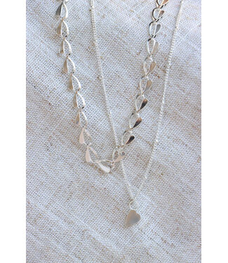 Label Kiki Half heart necklace