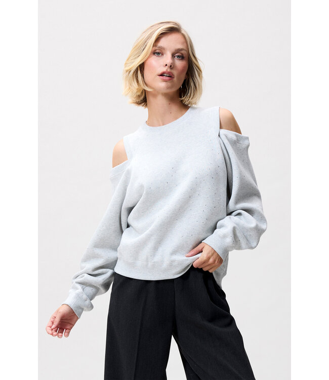 Catwalk Junkie Strass sweater with cut out