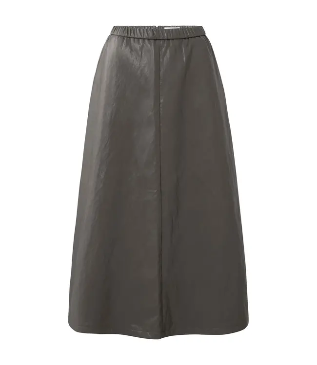 Yaya 01-409085-510 A-lijn midi rok van imitatiele