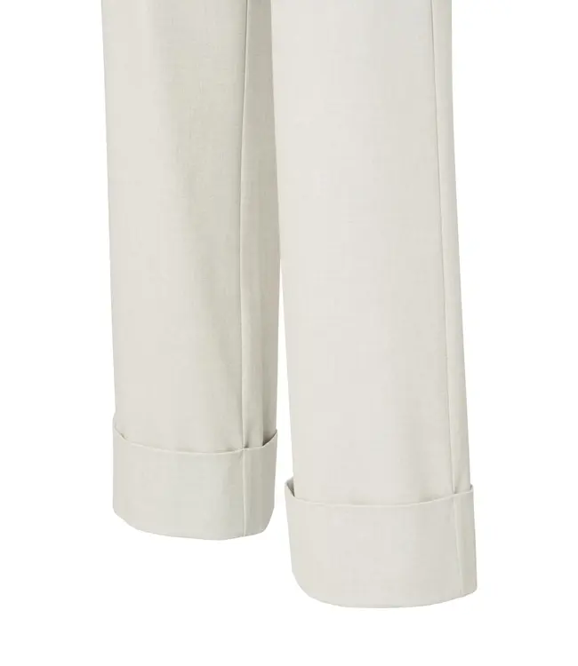 Yaya 01-301224-510 Broek met omgeslagen zoom