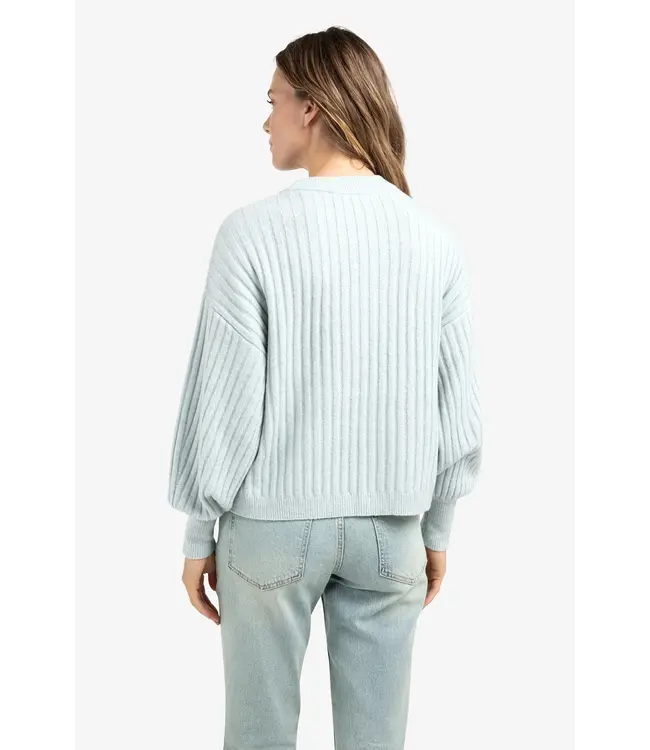 Yaya 01-000538-510 Geribde trui met ronde hals