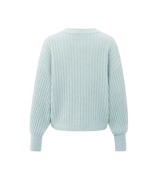 Yaya 01-000538-510 Geribde trui met ronde hals