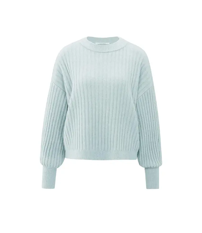 Yaya 01-000538-510 Geribde trui met ronde hals