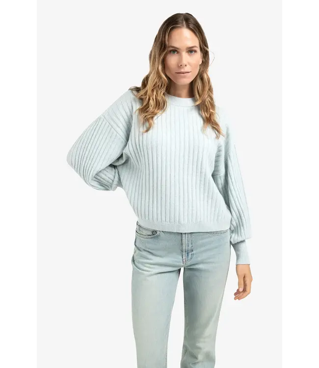 Yaya 01-000538-510 Geribde trui met ronde hals