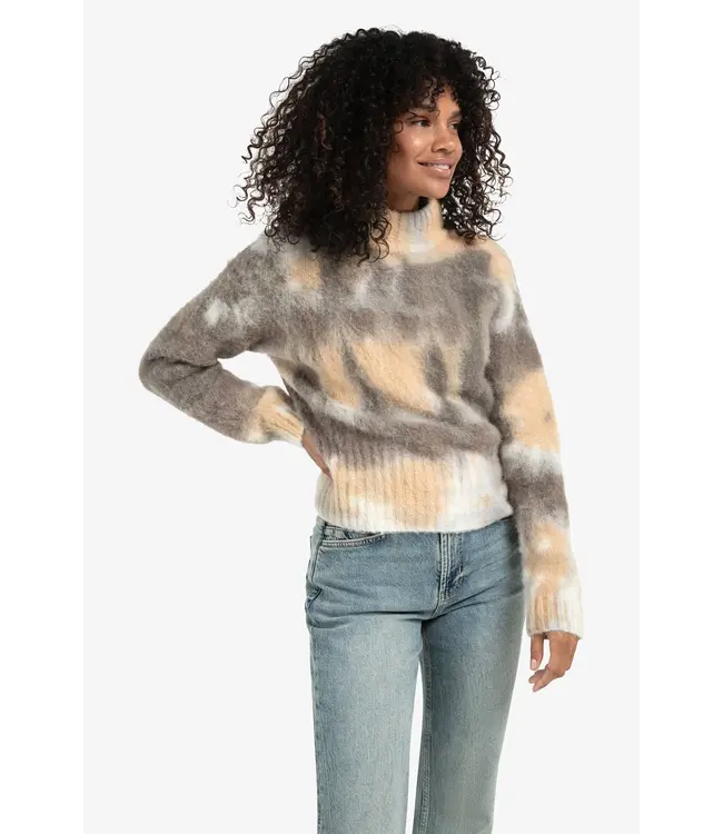 Yaya 01-000540-510 Gebreide trui met print