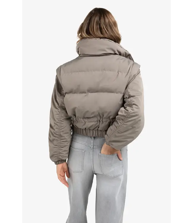 Yaya 02-001065-510 Oversized jas met afritsmouwen