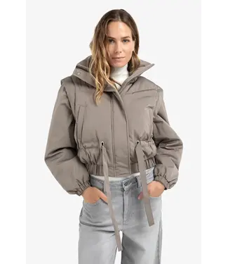 Yaya Oversized jas met afritsmouwen
