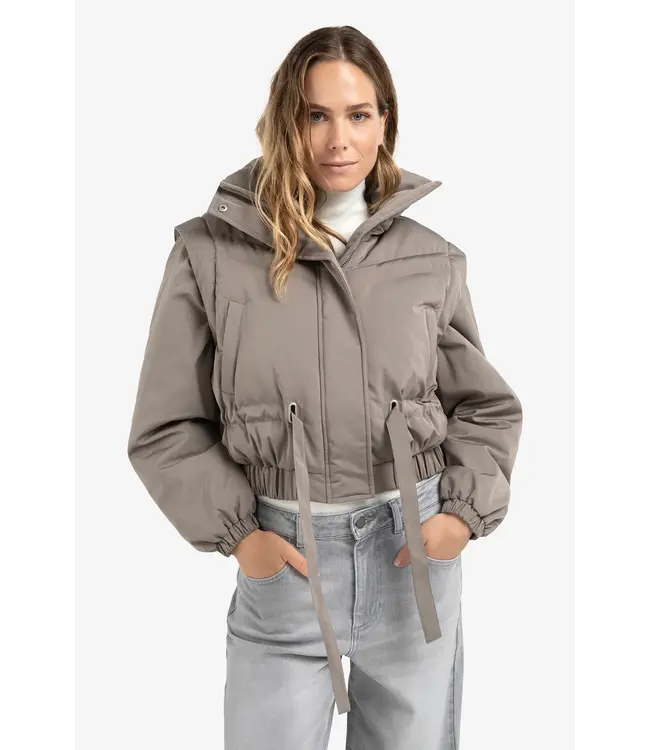 Yaya Oversized jas met afritsmouwen