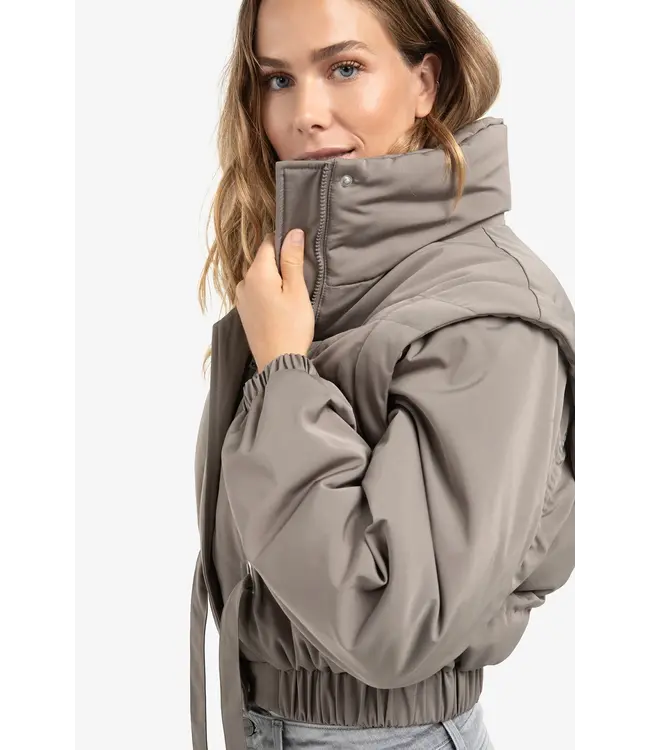 Yaya 02-001065-510 Oversized jas met afritsmouwen