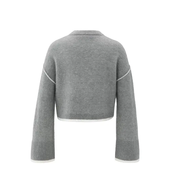 Yaya 01-000519-510 Trui met contrasterende lijnen