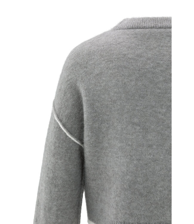 Yaya 01-000519-510 Trui met contrasterende lijnen