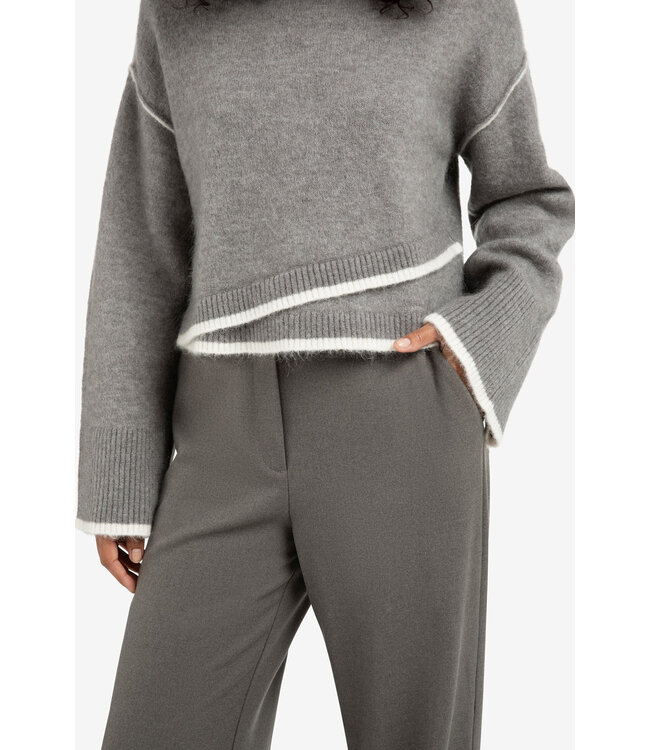 Yaya 01-000519-510 Trui met contrasterende lijnen