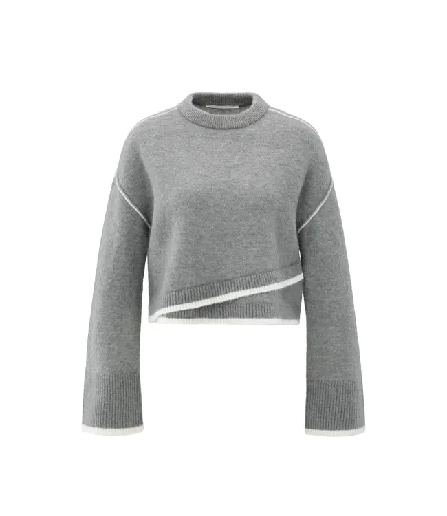 Yaya 01-000519-510 Trui met contrasterende lijnen