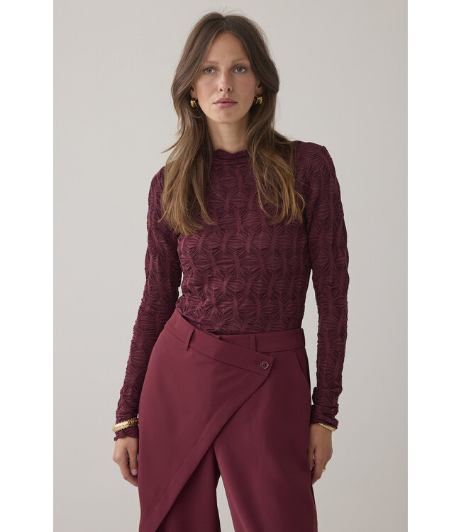 Summum Woman Top Spiderweb mesh