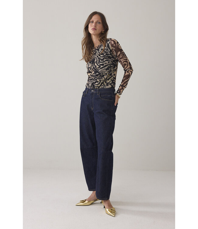 Summum Woman 3s5217-30733 Mesh top ornament print