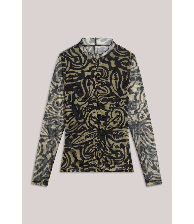 Summum Woman 3s5217-30733 Mesh top ornament print