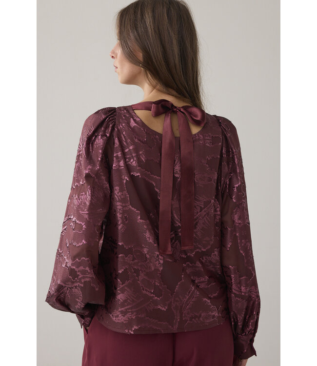 Summum Woman 2s3386-12340 Top Shiny jacquard