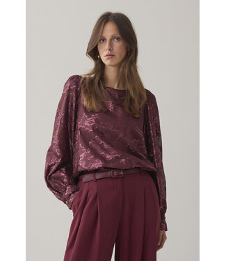 Summum Woman Top Shiny jacquard