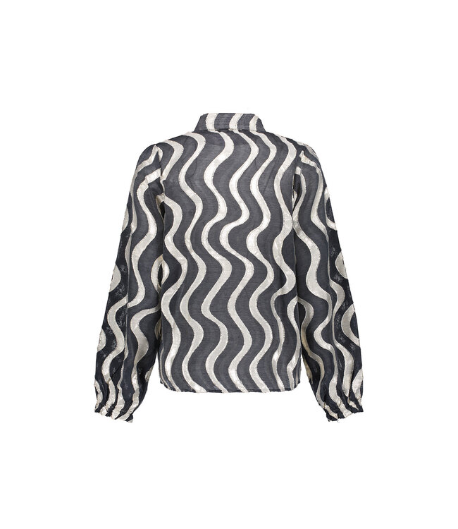 Geisha 53915-20 Blouse metallic waveprint