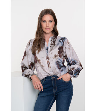 Geisha Blouse aquarel bloemenprint