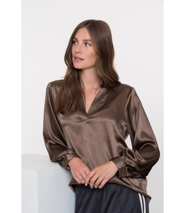 Geisha 53860-14 Blouse shiny satin
