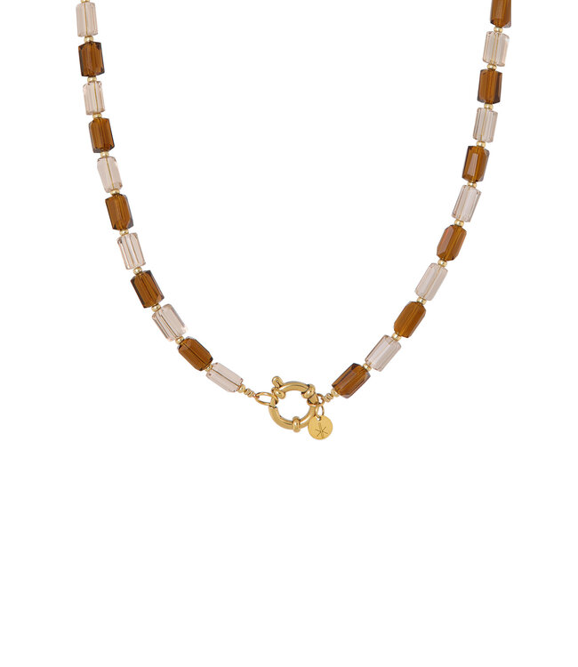 Label Kiki K.SK.240.1 luna brown necklace