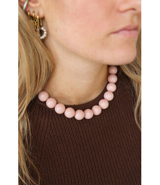 Label Kiki bare blush necklace