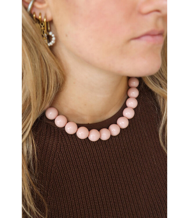 Label Kiki bare blush necklace
