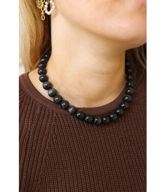 Label Kiki noir mood necklace