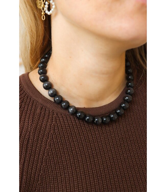 Label Kiki noir mood necklace