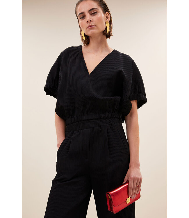 BY-BAR AMSTERDAM mabel structure stripe blouse