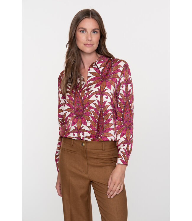 Geisha 53913-20  blouse kleurrijk botanisch