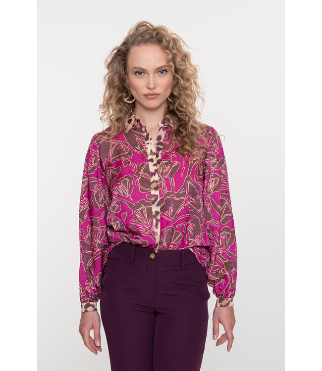 Geisha blouse fuchsia