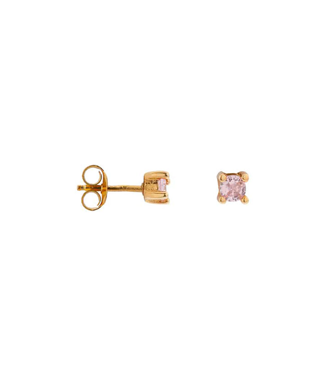Label Kiki Shiny pink studs
