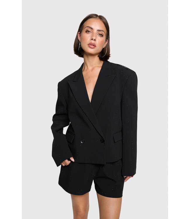 Alix the Label 2511411442 cropped studs blazer
